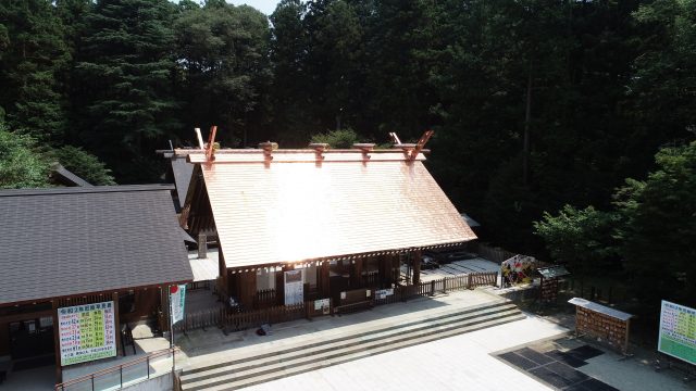 乃木神社拝殿屋根改修工事